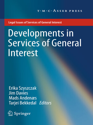 cover image of Developments in Services of General Interest